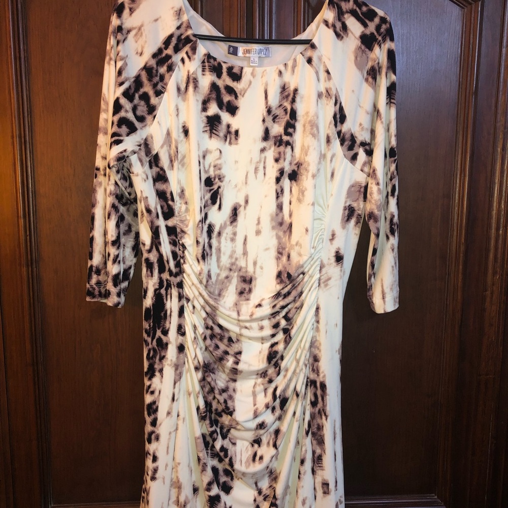 Jennifer Lopez long sleeve evening dress
